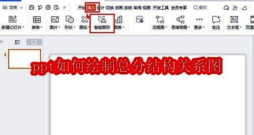 PowerPoint界面展示插入智能图形选项