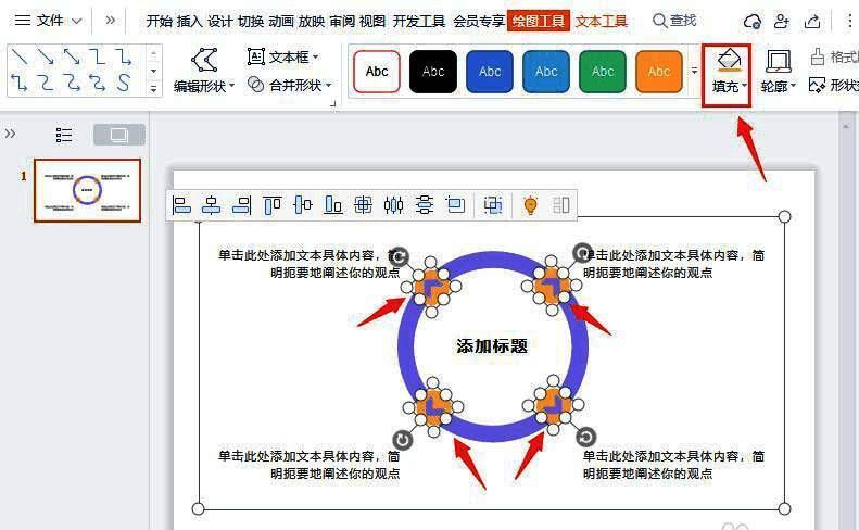 所有箭头改为橙色后的图表展示