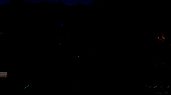 角色在夜晚背景下继续挂机，周围环境静谧，无其他玩家干扰