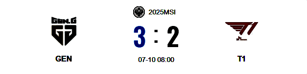 GEN对阵T1比赛精彩瞬间，选手激烈对抗