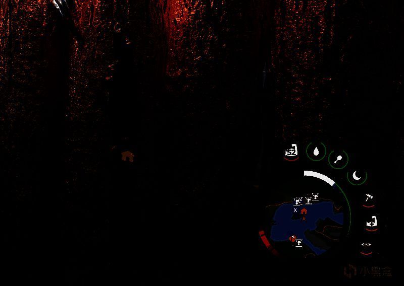 地图界面上出现了一个清晰可见的黄色标记点，指示当前位置