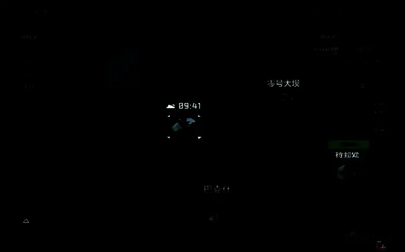 游戏中角色正在长弓溪谷地图中搜刮物资，周围环境复杂，掩体丰富