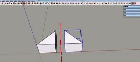 镜像完成后两个对称模型的展示图