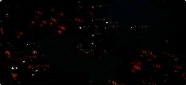 战场地图局部截图，曹操位于队伍前列