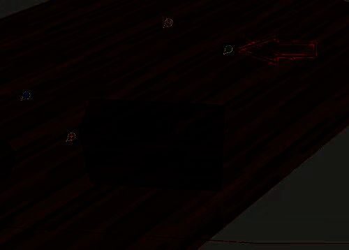 纹理旋转调整示意图，箭头指示旋转方向，界面右侧显示预览效果