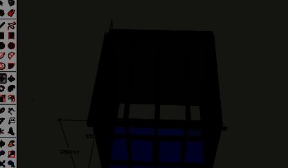 单块玻璃模型示意图，准备进行阵列操作