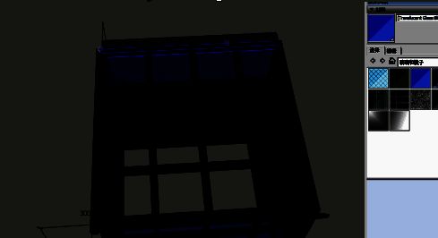 玻璃阵列细节图，突出阵列间距与对齐效果