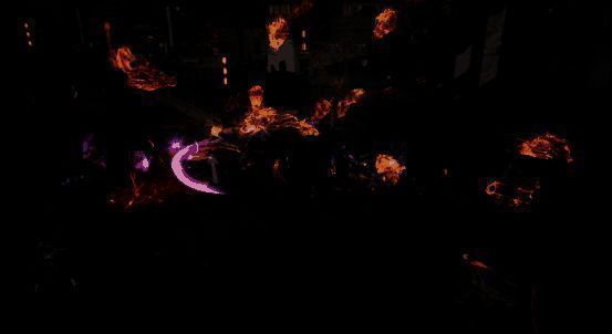 游戏中两名玩家激烈对决，背景为山林战场