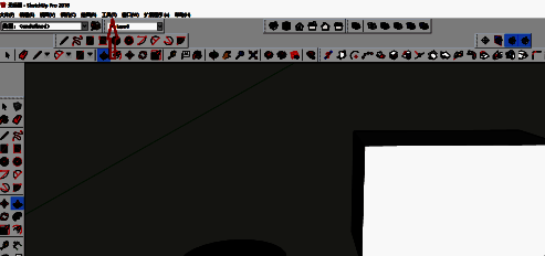 工具菜单展开示意图，卷尺工具位于其中