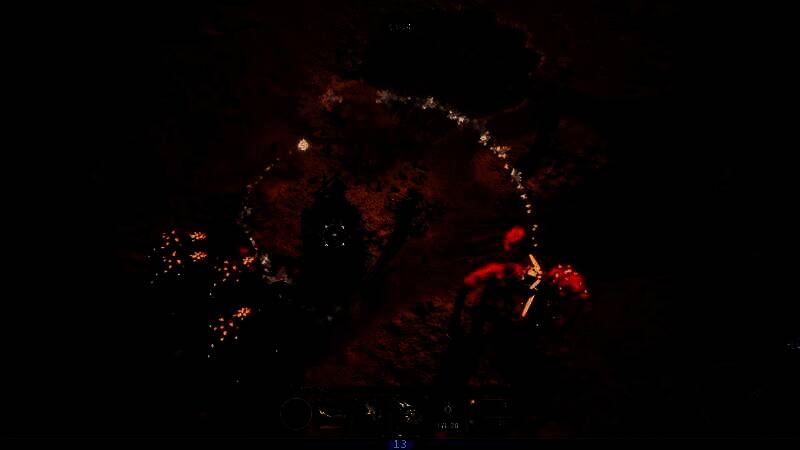 战斗场景中的主角释放终极技能，周围敌人被击飞，特效华丽