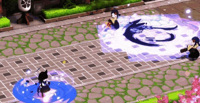 神机妙算技能动画演示，战场变为棋盘并释放十字范围打击