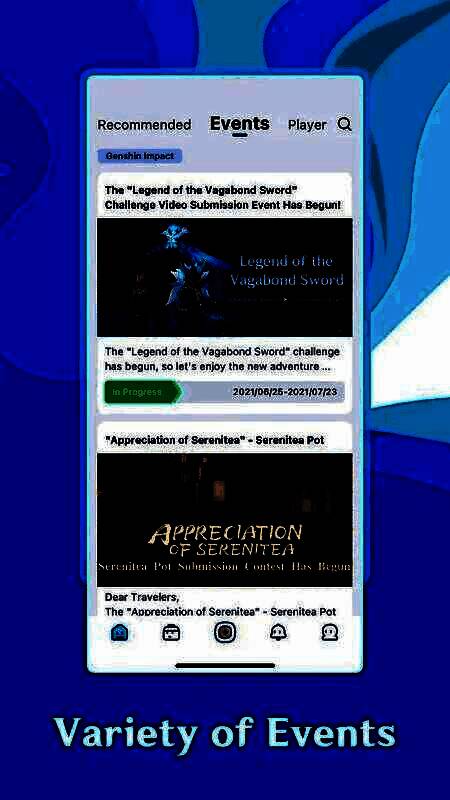 米游社APP首页界面展示游戏资讯与社区互动内容