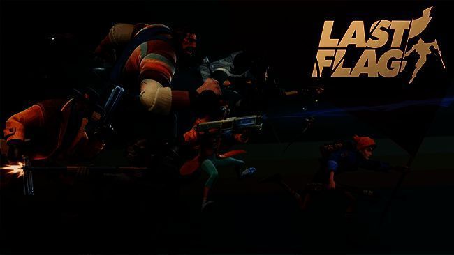 游戏中激烈的夺旗战斗场景，玩家角色穿梭于复古风格的地图中