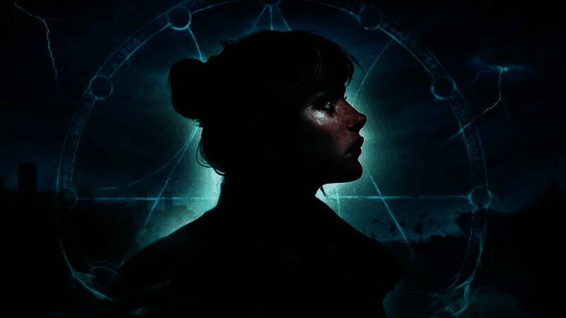 《雾都鬼影》游戏封面图，展示伦敦街道与神秘光影交织的恐怖氛围