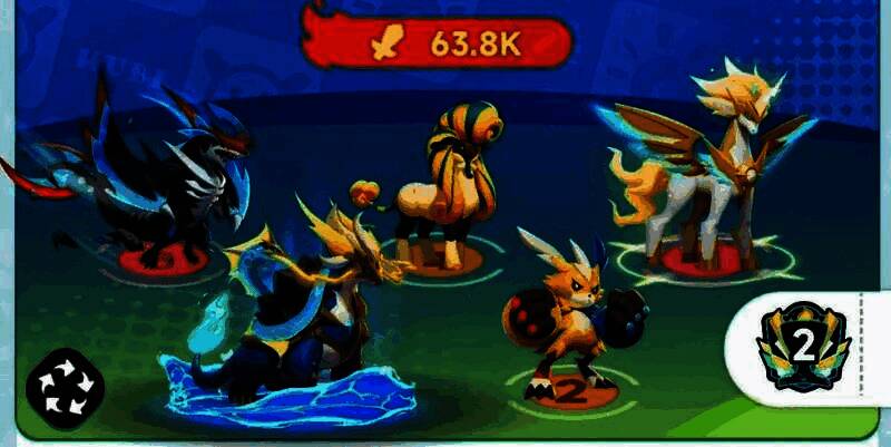 曙光重临士系阵容展示图，突出角色站位与技能释放时机