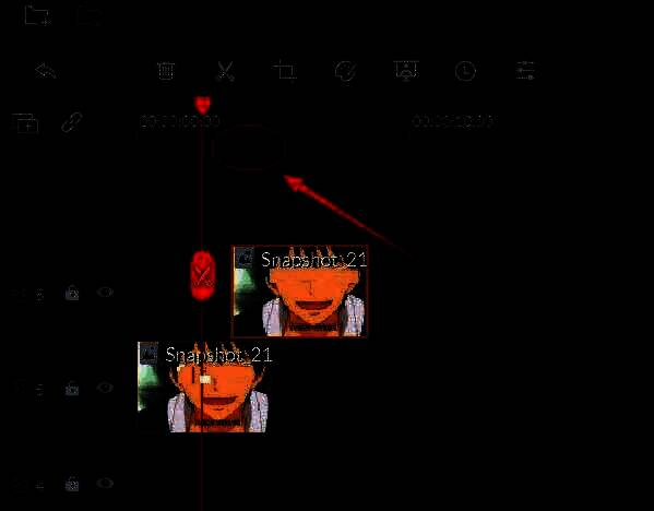 时间轴上出现红色标记线，提示需渲染的区域