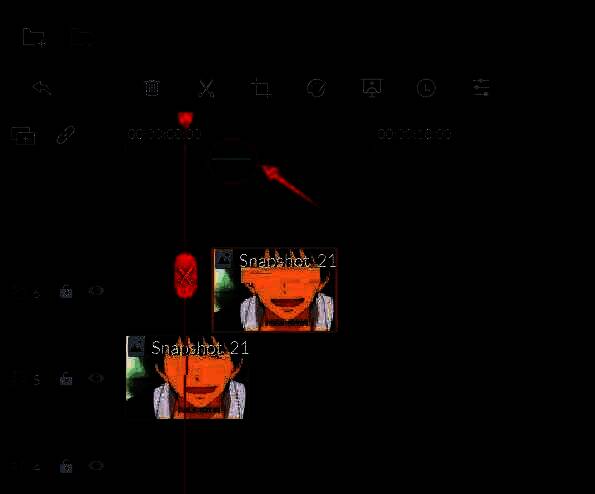 红色标记线变为绿色，表示已成功完成渲染处理