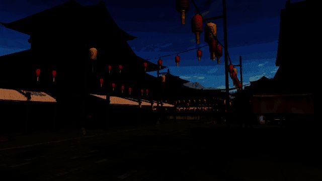 开封城夜晚场景，万家灯火与星河交相辉映，营造出繁华热闹的江湖氛围