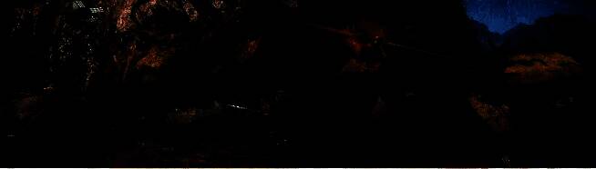 玩家操控角色在场景中布置络繰装置，准备狩猎巨兽