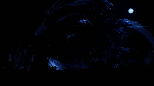 游戏开场画面，东之国的神秘风貌与化兽剪影展示