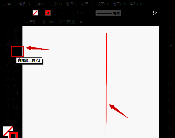 在Adobe Illustrator中将线条描边大小调整为10pt