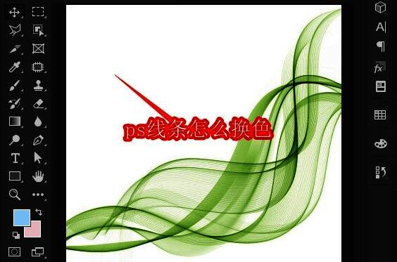 绿色线条示例图片展示