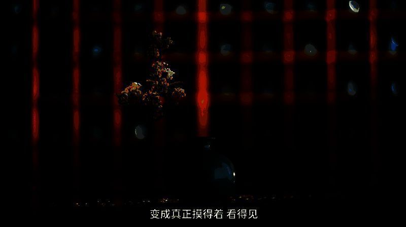 「天青胜玉」换装展示图，角色身穿汝瓷风格服饰，背景为中国传统瓷器纹样