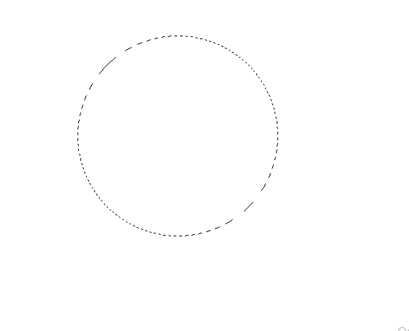 Photoshop中使用椭圆选框工具绘制正圆示意图
