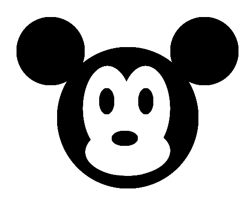 最终完成的米老鼠头像效果图