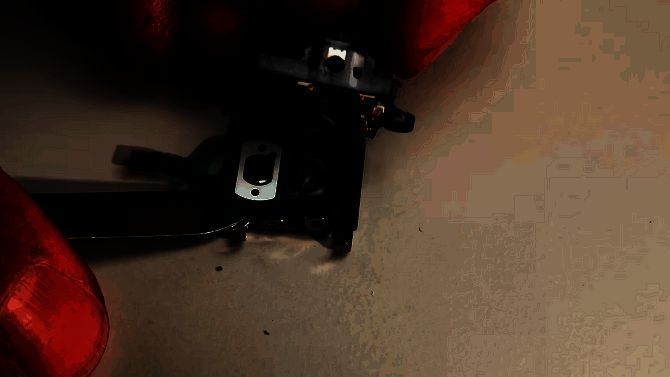 拆解后的NS2 Pro手柄内部结构，重点标注出摇杆组件位置