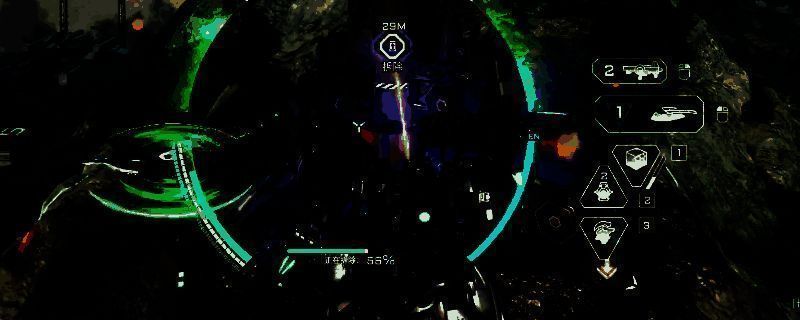 《解限机》游戏内赤霄机师战斗画面，展示其技能释放特效与战斗风格