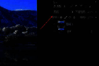 Photoshop图层面板显示混合模式选项，高亮显示滤色和变亮选项