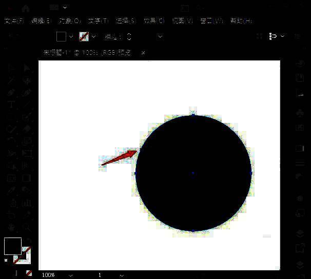 鼠标悬停在圆形边缘，显示路径文字输入状态