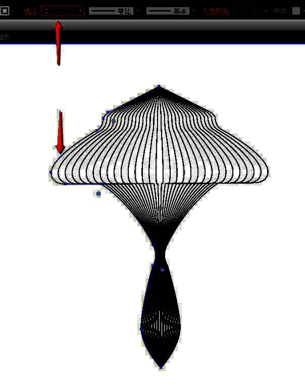 描边参数设置操作界面