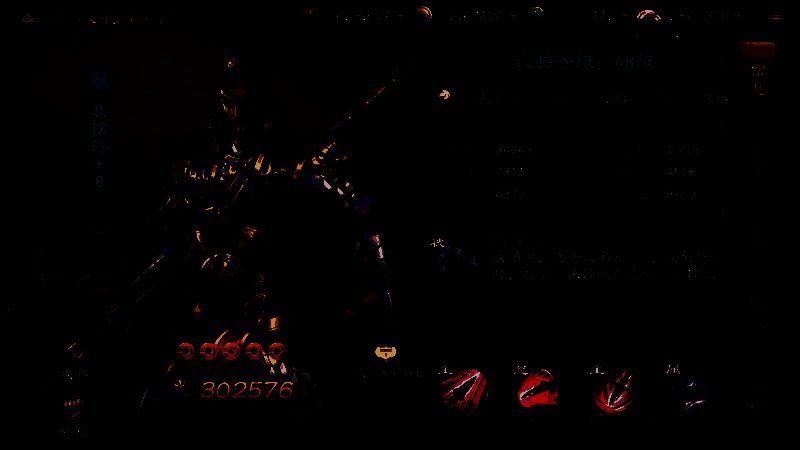 夏侯惇属性界面展示，五维条形图清晰可见