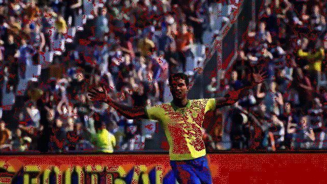 罗马里奥游戏内动图，展示其灵活跑位与精准射门动作