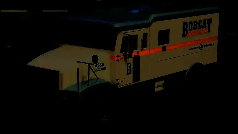 玩家成功完成任务后获得载具解锁提示，屏幕上显示“威霸 拦截者已解锁”