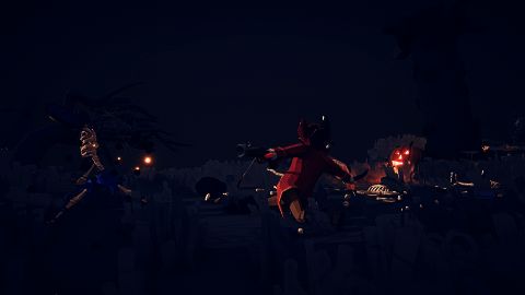 GIF动图展示角色在战斗中不断旋转，画面混乱搞笑