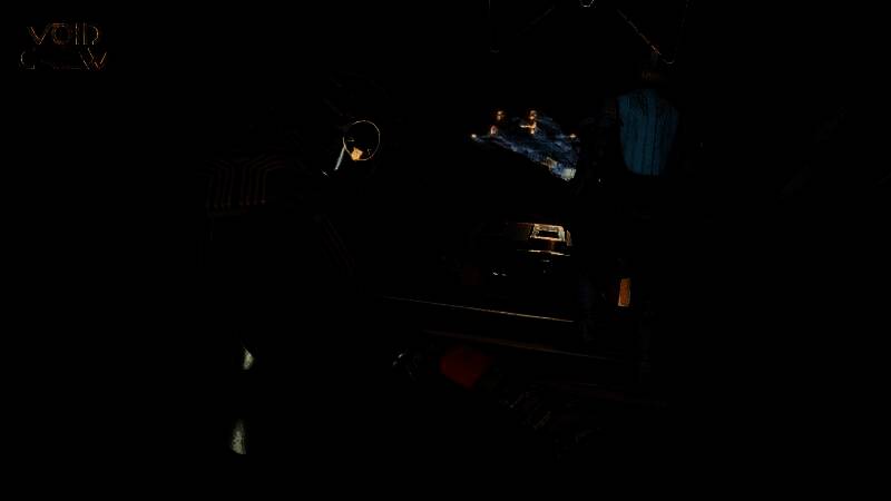 《虚空航船》游戏内场景，玩家操控飞船在太空站附近进行激烈战斗