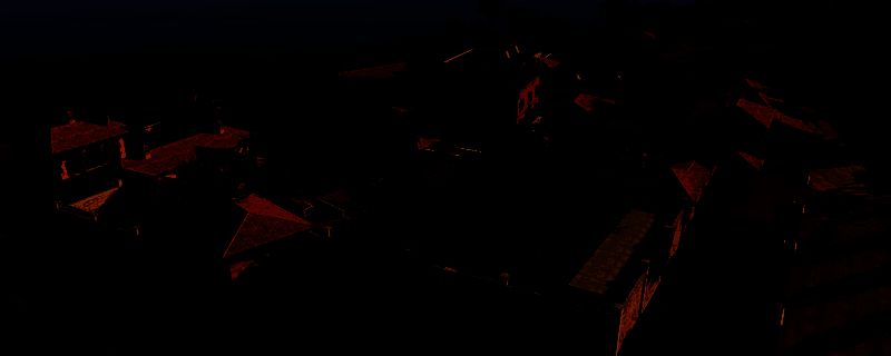 游戏中玩家正在进行佩里科夫岛任务，场景为悬崖下的排水管道区域，角色处于潜行状态