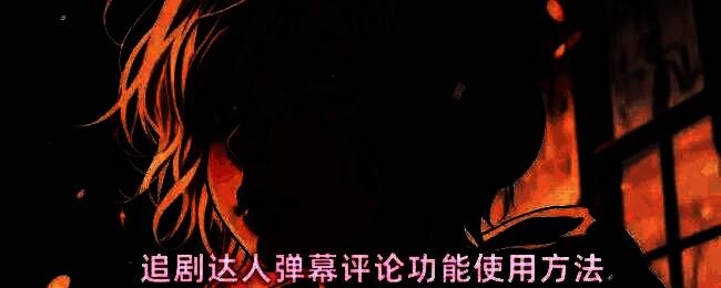 追剧达人弹幕评论界面示意图，展示弹幕按钮位置与评论输入框布局