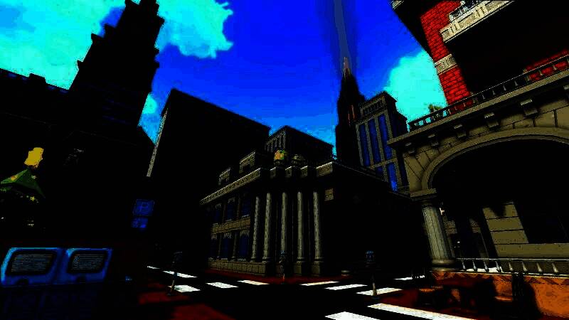 玩家建造的庞大基地，包含多个功能区域与装饰细节