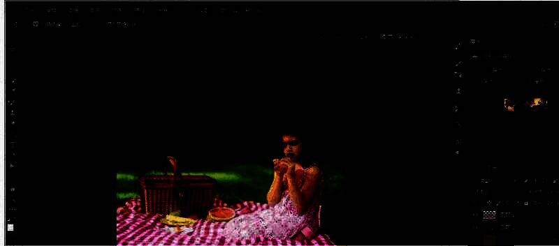 调整图层混合模式为线性光后的最终太阳光效果图