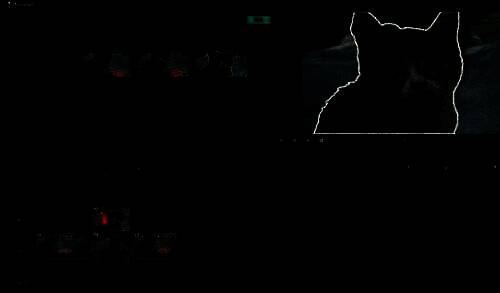 播放预览界面，人物描边定格效果完美呈现，画面视觉焦点突出