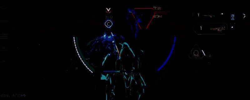 飞景机甲战斗画面，手持双军刀高速突进，战斗特效炫酷