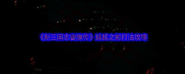 《新三国志曹操传》魏延之影战斗画面，玩家角色与BOSS激烈交锋中