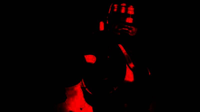 游戏画面展示RoboCop在城市中穿梭战斗，背景为被占领的OmniTower建筑