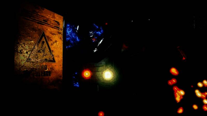 RoboCop持枪对峙雇佣兵的激烈战斗场景，背景充满爆炸特效与高科技装备