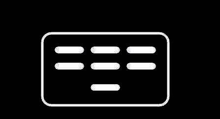 多个圆角矩形组合排列，构建完整小键盘结构