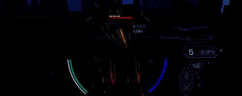 地狱火机甲正在使用蓄能分束炮进行火力压制，电光四射，场面震撼